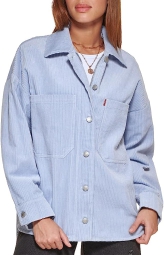 Женская вельветовая рубашка Levi's куртка 1159783307 (Голубой, 1X)