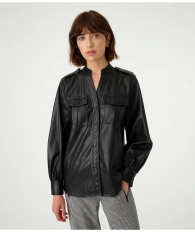 Женская куртка Karl Lagerfeld Paris из экокожи 1159788940 (Черный, S)