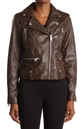 Женская куртка Levi's кожанка на молнии 1159793000 (Коричневый, XS)