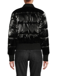 Стеганая блестящая куртка Calvin Klein 1159804256 (Черный, XS)