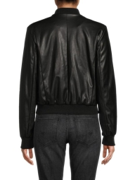 Куртка-бомбер из экокожи Calvin Klein на молнии 1159805641 (Черный, M)