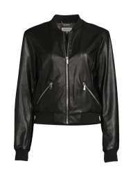 Куртка-бомбер из экокожи Calvin Klein на молнии 1159806940 (Черный, XL)