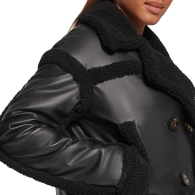 Жіноча куртка з екошкіри Levi's з шерпою 1159809112 (Чорний, XL)