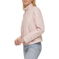 Женская куртка из экокожи Levi's на молнии 1159834912 (Розовый XXL)