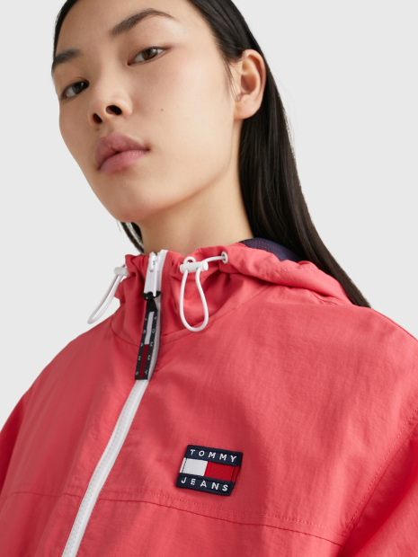 Куртка-ветровка Tommy Hilfiger на молнии 1159775721 (Розовый, S)