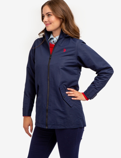 Женская ветровка U.S. Polo Assn с капюшоном 1159805610 (Синий, L)