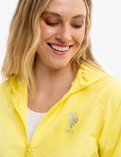 Женская ветровка U.S. Polo Assn с капюшоном 1159806202 (Желтый, L)