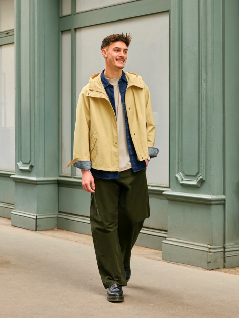 Парка Uniqlo куртка ветровка с капюшоном 1159826359 (Желтый XXL)