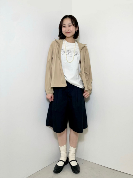 Ультраэластичная ветровка Uniqlo легкая куртка 1159833352 (Бежевый M)
