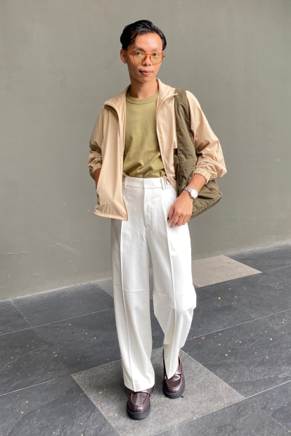Ультраэластичная ветровка Uniqlo легкая куртка 1159833352 (Бежевый M)