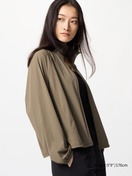Ультраэластичная ветровка Uniqlo легкая куртка 1159833478 (Коричневый XXL)