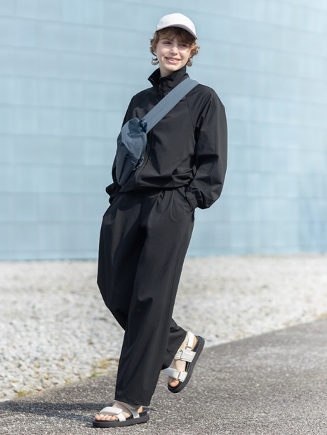 Ультраэластичная ветровка Uniqlo легкая куртка 1159833942 (Черный S)