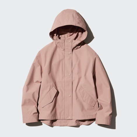 Легкая ветровка Uniqlo парка с капюшоном 1159834022 (Розовый XXL)