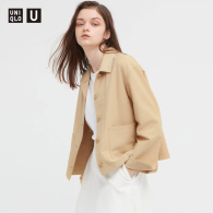 Куртка-жакет легкая UNIQLO на пуговицах 1159773029 (Светло-коричневый, XS)