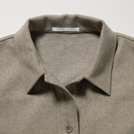 Куртка-рубашка UNIQLO на пуговицах 1159776170 (Коричневый, XXL)