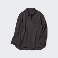 Куртка-рубашка UNIQLO на пуговицах 1159778457 (Коричневый, S)