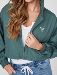 Жіноча укорочена вітровка GUESS легка куртка на блискавці оригінал XL