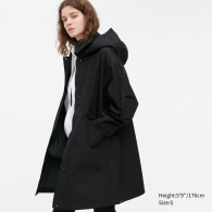 Длинная ветровка UNIQLO плащ 1159786531 (Черный, XXL)