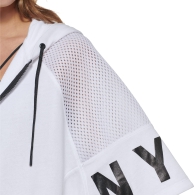 Женская куртка-пончо на молнии DKNY ветровка с капюшоном 1159804441 (Белый, XS)