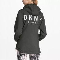 Женская ветровка DKNY с капюшоном 1159811820 (Черный, XS)