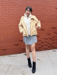 Парка Uniqlo куртка ветровка с капюшоном 1159826359 (Желтый XXL)