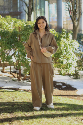 Ультраэластичная ветровка Uniqlo легкая куртка 1159833478 (Коричневый XXL)