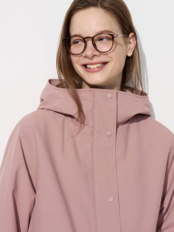 Легкая ветровка Uniqlo парка с капюшоном 1159834022 (Розовый XXL)
