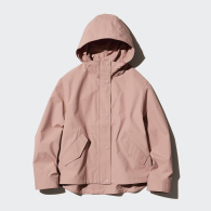 Легкая ветровка Uniqlo парка с капюшоном 1159834022 (Розовый XXL)
