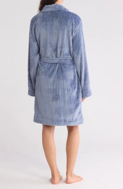 Женский мягкий халат Calvin Klein с поясом 1159823021 (Синий M/L)