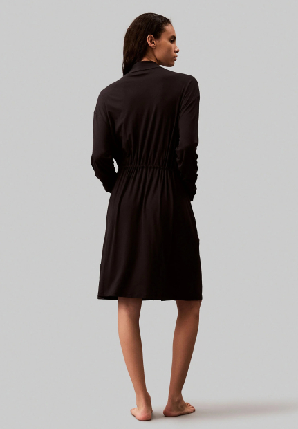 Ультралегкий халат для отдыха Calvin Klein 1159835849 (Черный XS/S)