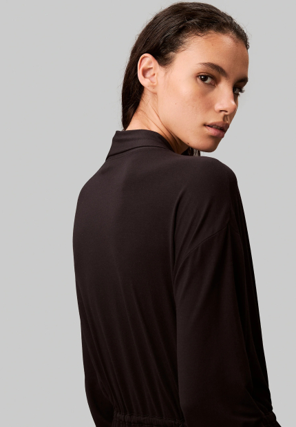 Ультралегкий халат для отдыха Calvin Klein 1159835849 (Черный XS/S)
