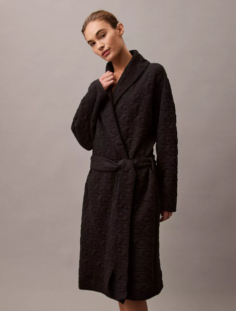 Женский халат Calvin Klein 1159835860 (Черный XS/S)
