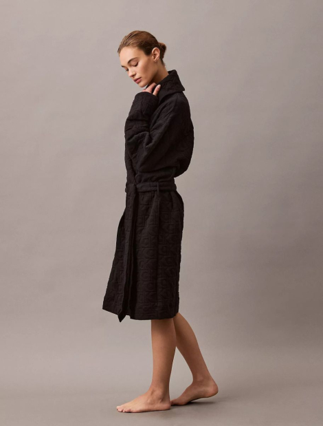 Женский халат Calvin Klein 1159835860 (Черный XS/S)