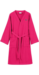 Махровый халат Lacoste 1159788626 (Розовый, One size)