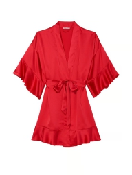Жіночий атласний халат Victoria's Secret 1159803649 (червоний, M/L)