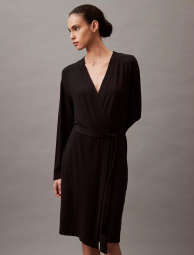 Ультралегкий халат для отдыха Calvin Klein 1159835842 (Черный XS/S)
