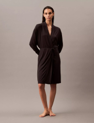 Ультралегкий халат для отдыха Calvin Klein 1159835849 (Черный XS/S)