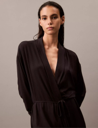 Ультралегкий халат для отдыха Calvin Klein 1159835849 (Черный XS/S)