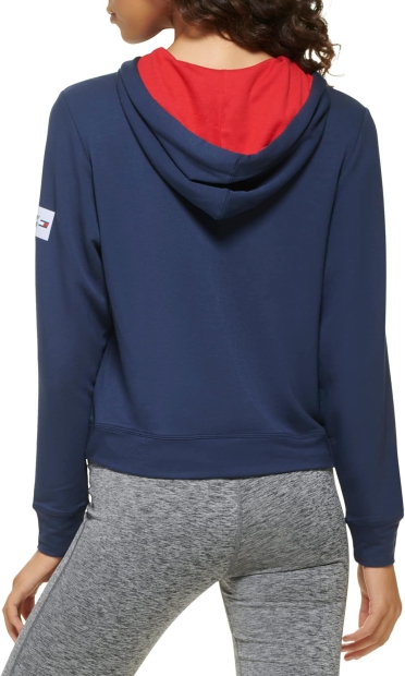 Женское укороченное худи Tommy Hilfiger 1159803212 (Синий, L)