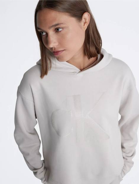 Женское худи Calvin Klein с капюшоном 1159809121 (Серый, XL)