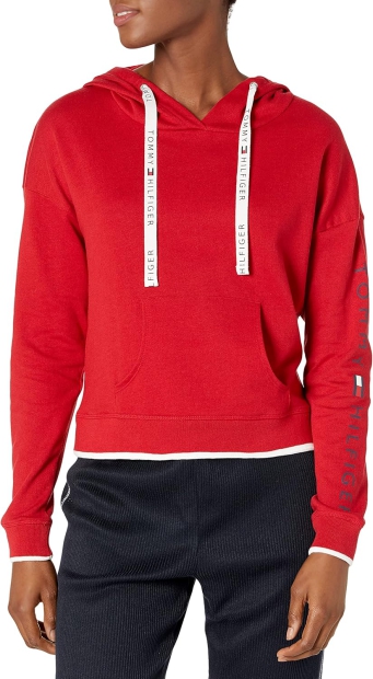 Жіноче худі Tommy Hilfiger з логотипом 1159809132 (червоний, S)