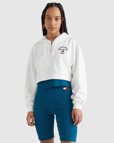 Жіноче укорочене худі Tommy Hilfiger 1159822411 (Білий XXL)