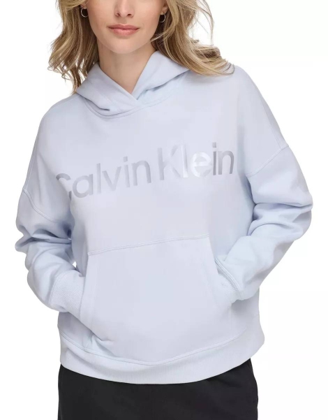 Жіноче флісове худі Calvin Klein з капюшоном 1159827469 (Блакитний XL)