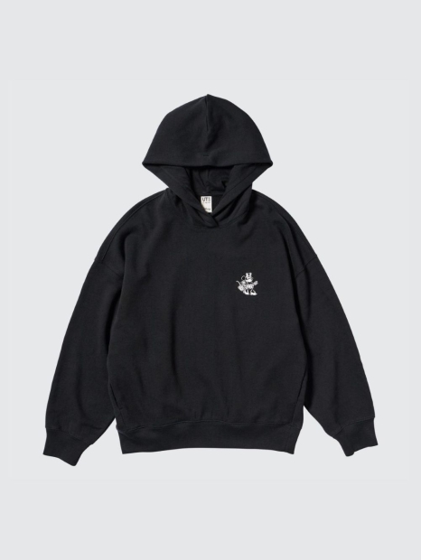 Стильне худі MAGIC FOR ALL UNIQLO з принтом 1159829095 (Чорний XXL)