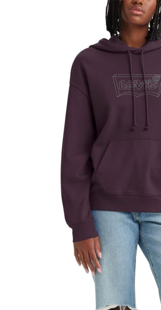Женское худи Levi's 1159833204 (Фиолетовый 1X)