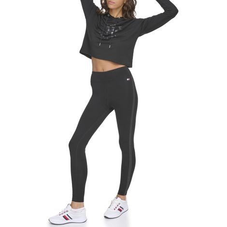 Женское легкое худи Tommy Hilfiger с капюшоном 1159836621 (Черный XS)