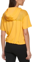 Жіноче укорочене худі DKNY з коротким рукавом 1159805869 (Жовтий, M)