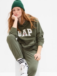 Женское флисовое худи GAP с капюшоном 1159805999 (Зеленый, S)