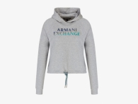 Женское худи Armani Exchange с капюшоном 1159816180 (Серый XS)