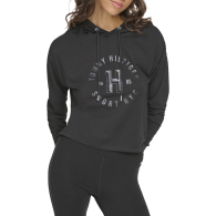 Женское легкое худи Tommy Hilfiger с капюшоном 1159836621 (Черный XS)